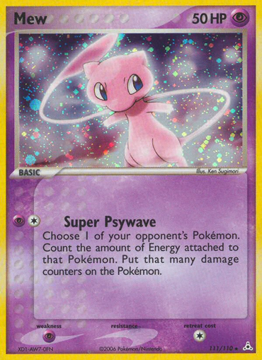 Mew (111/110) [EX: Holon Phantoms] 