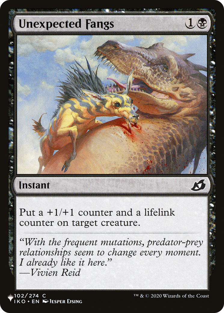 Unexpected Fangs [The List Reprints] 