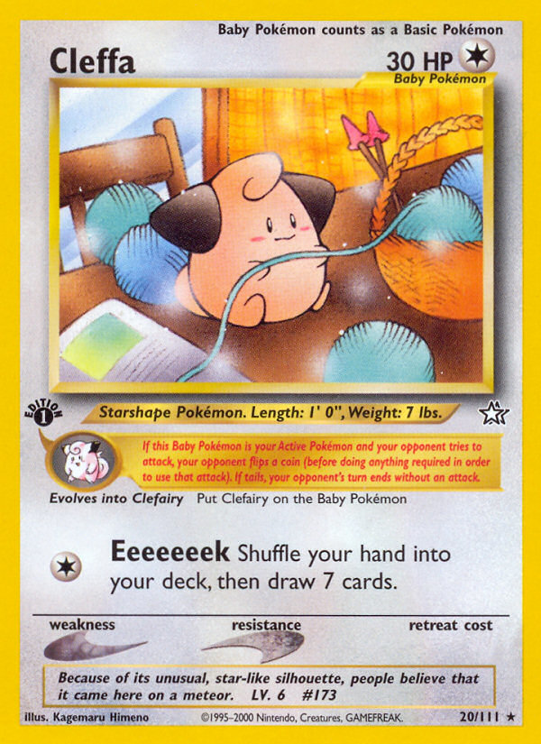 Cleffa (20/111) [Neo Genesis 1st Edition] 