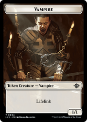 Vampire // Spirit Double-Sided Token [The Lost Caverns of Ixalan Tokens] 