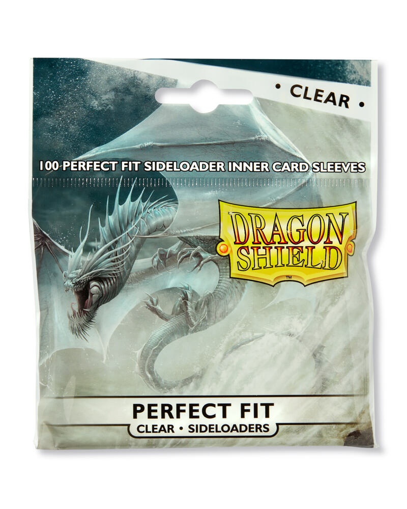 Dragon Shield  Card Sleeves Perfect Fit Sideloaders - Clear (100-Pack)