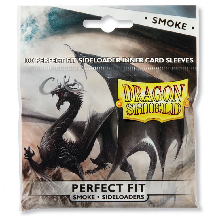 Dragon Shield  Card Sleeves Perfect Fit Sideloaders - Smoke (100-Pack)