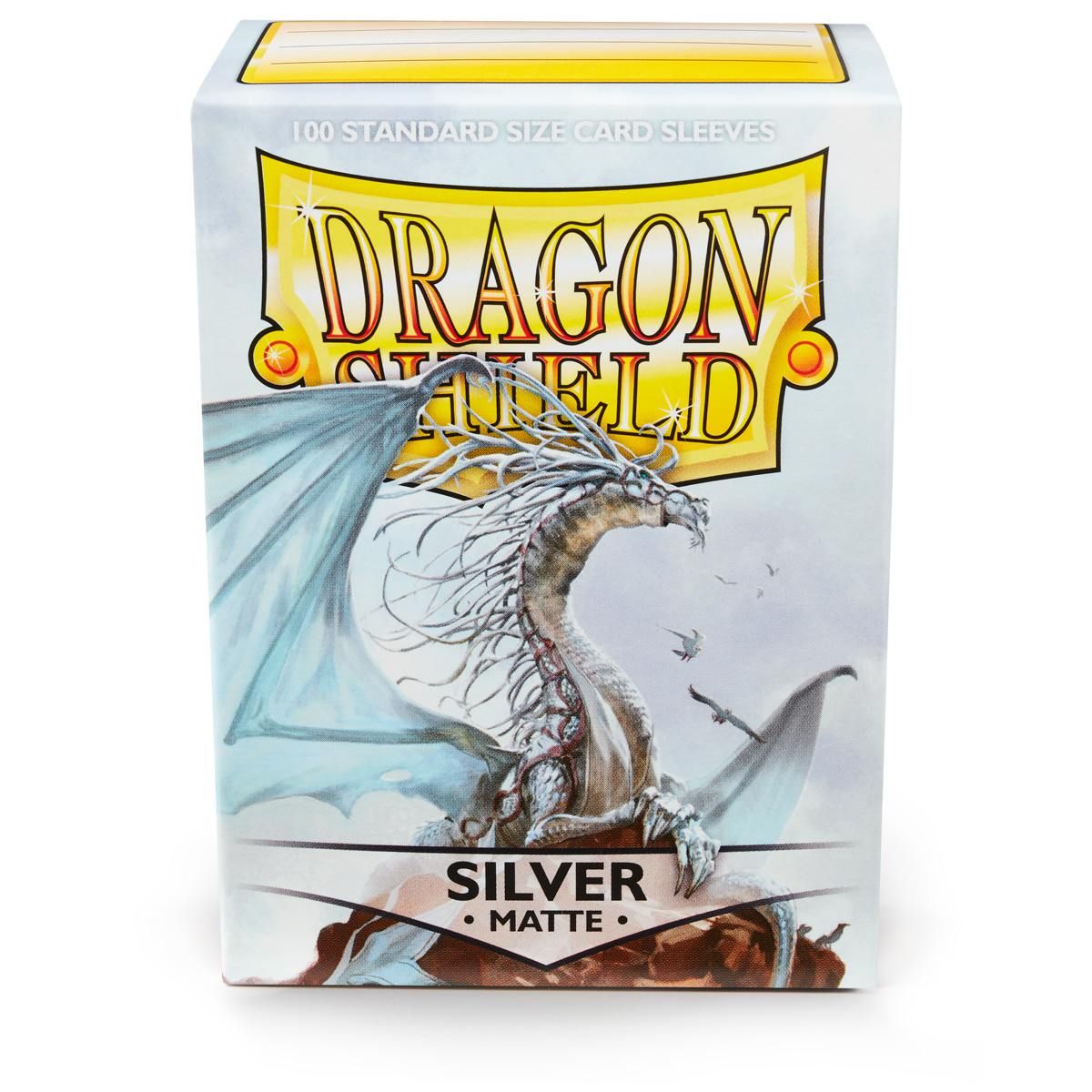 Dragon Shield: Standard 100ct Sleeves - Silver (Matte) 