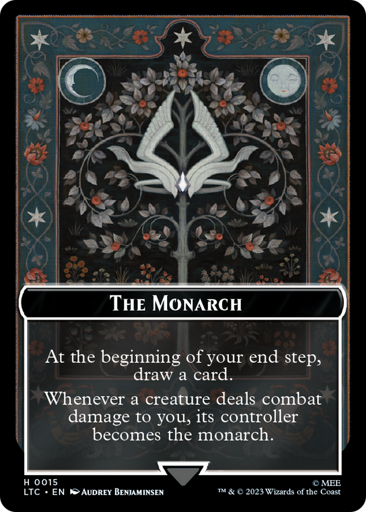 The Monarch // Treasure Double-Sided Token [The Lord of the Rings: Tales of Middle-Earth Commander Tokens] 