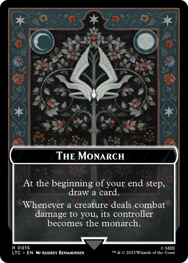 The Monarch // Treasure Double-Sided Token [The Lord of the Rings: Tales of Middle-Earth Commander Tokens] 