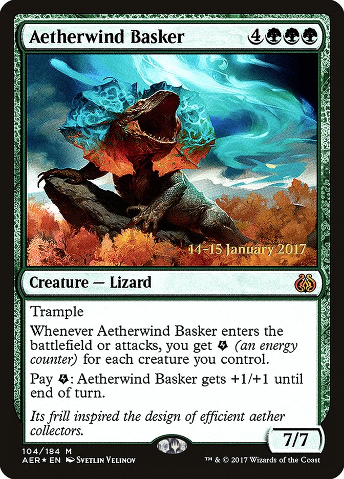 Aetherwind Basker [Aether Revolt Prerelease Promos] 