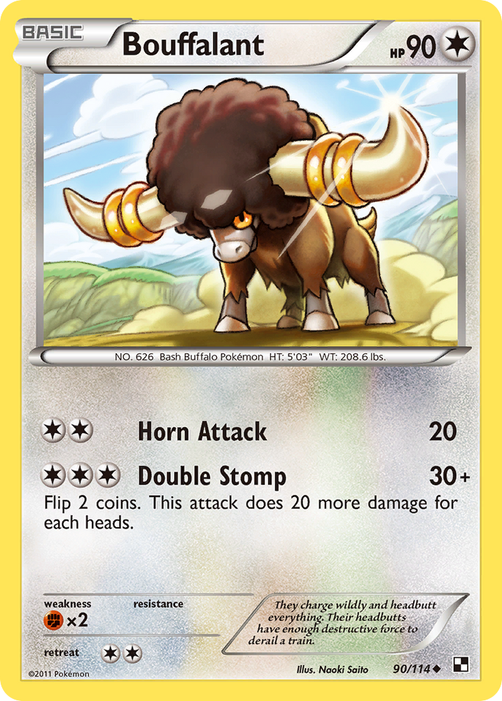 Bouffalant (90/114) [Black &amp; White: Base Set] 