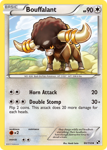 Bouffalant (90/114) [Black &amp; White: Base Set] 