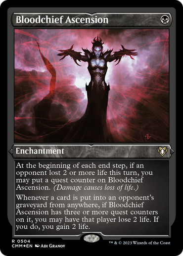 Bloodchief Ascension (Foil Etched) [Commander Masters] 