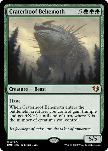 Craterhoof Behemoth [Commander Masters] 