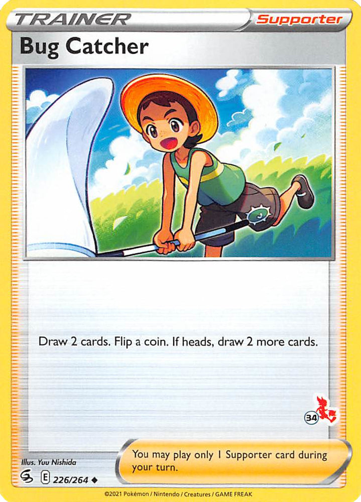 Bug Catcher (226/264) (Cinderace Stamp #34) [Battle Academy 2022] 