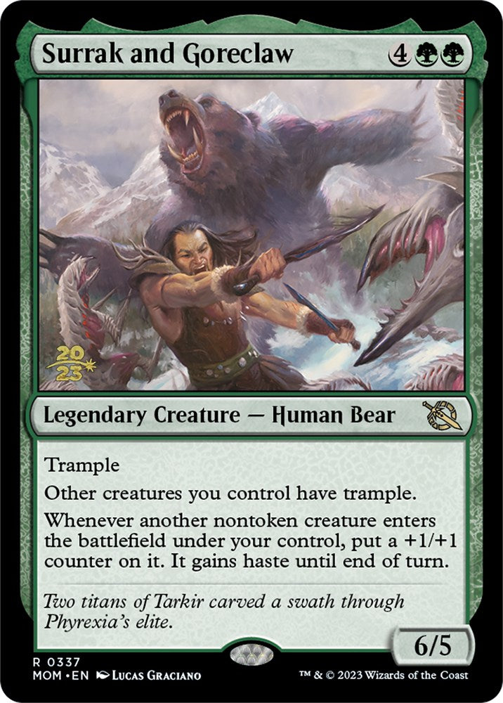 Surrak and Goreclaw [March of the Machine Prerelease Promos] 