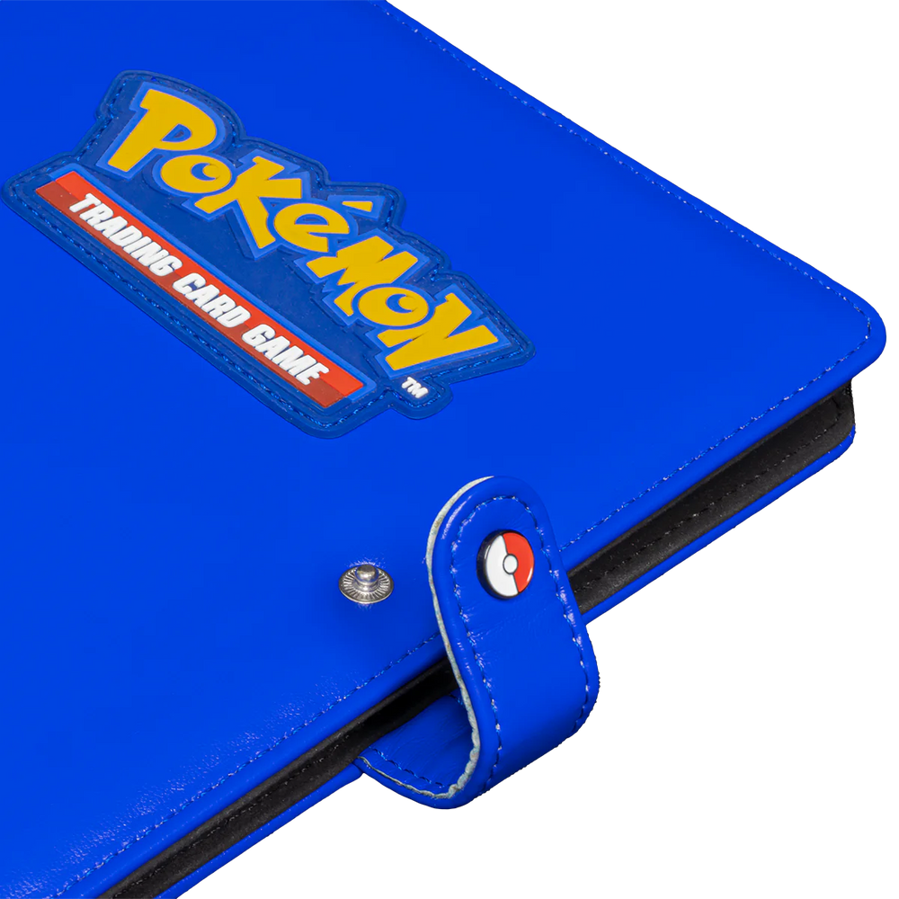 Premium Blue 4-Pocket Snap Binder for Pokémon