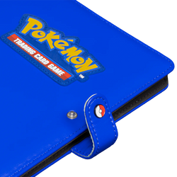 Premium Blue 4-Pocket Snap Binder for Pokémon