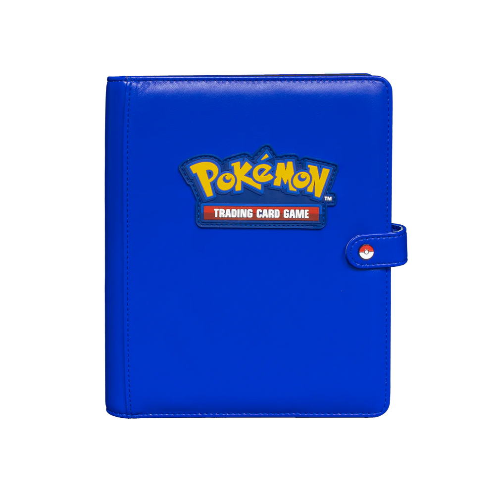 Premium Blue 4-Pocket Snap Binder for Pokémon