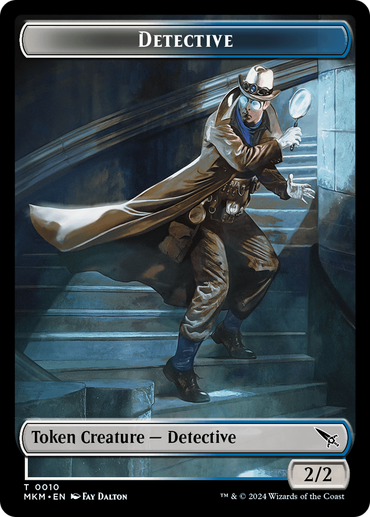 Detective // ​​Human Double-Sided Token [Murders at Karlov Manor Tokens] 