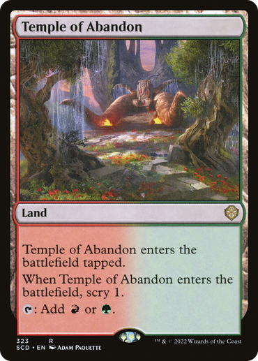 Temple of Abandon [Starter Commander Decks] 