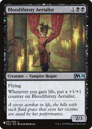 Bloodthirsty Aerialist [The List Reprints] 