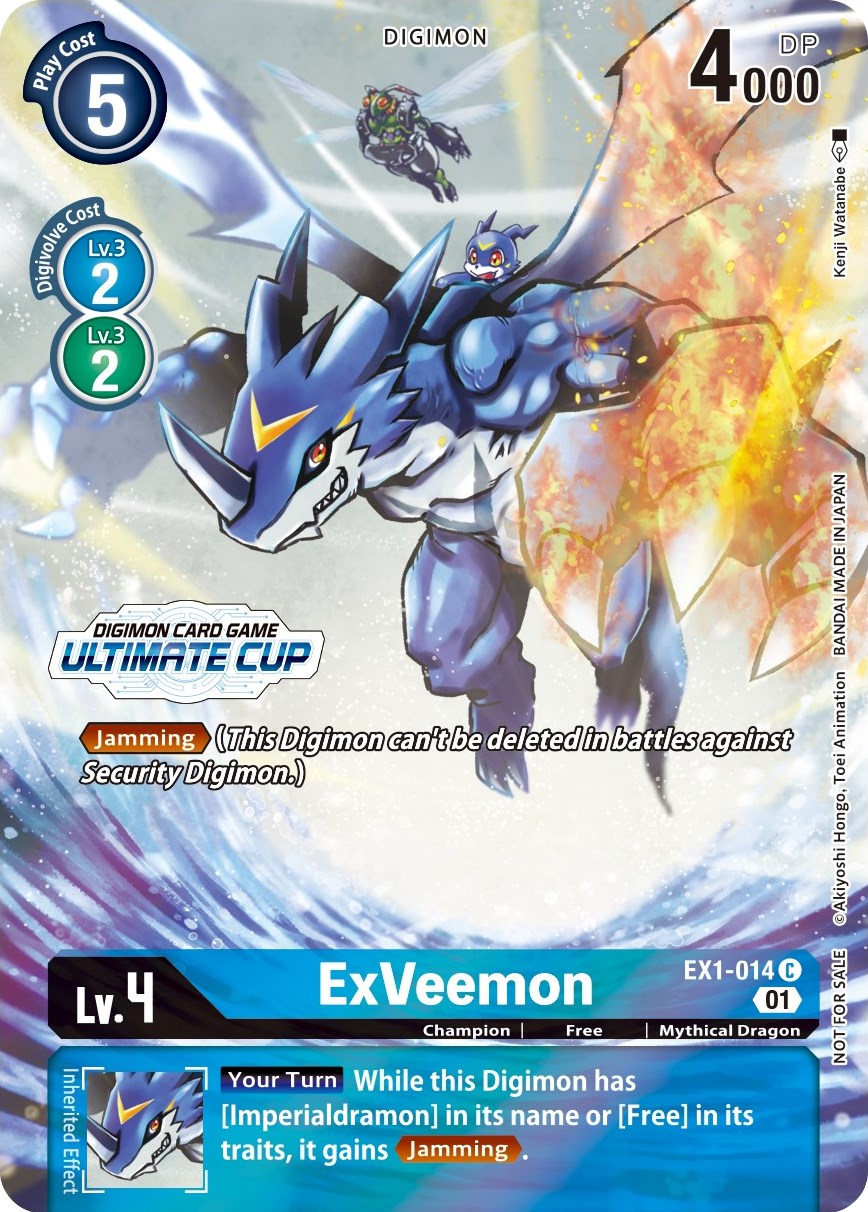 ExVeemon [EX1-014] (April Ultimate Cup 2022) [Classic Collection Promos] 