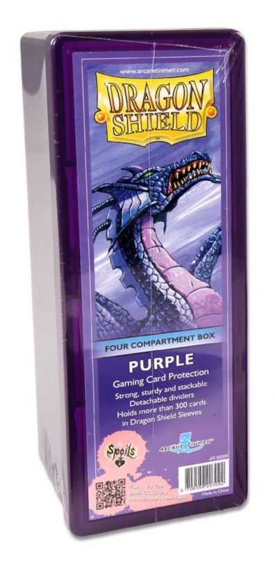 Dragon Shield: Four-Compartment Deck Box - Purple 