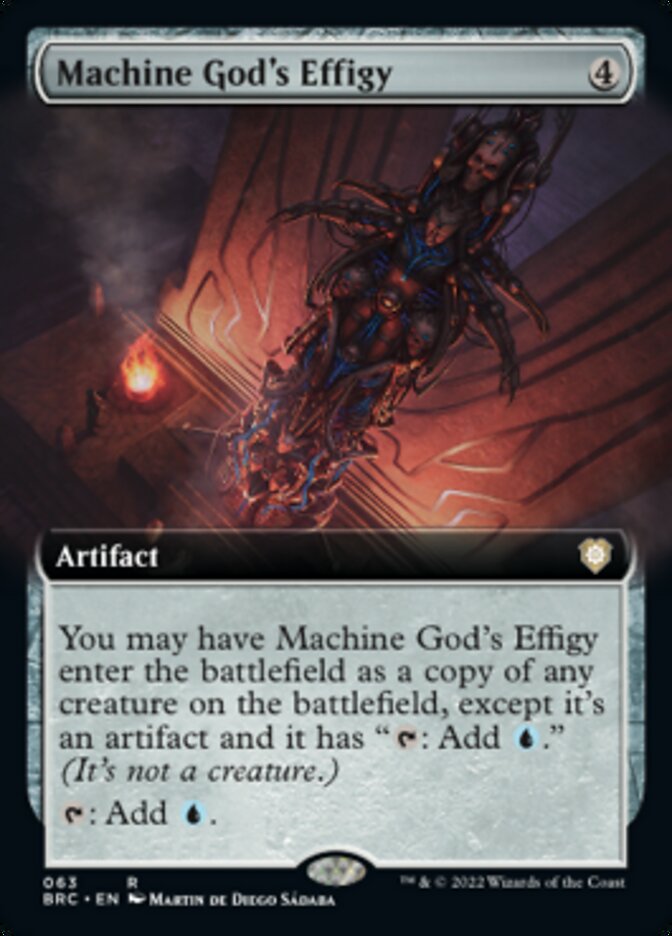 Machine God's Effigy (Extended Art) [The Brothers' War Commander] 