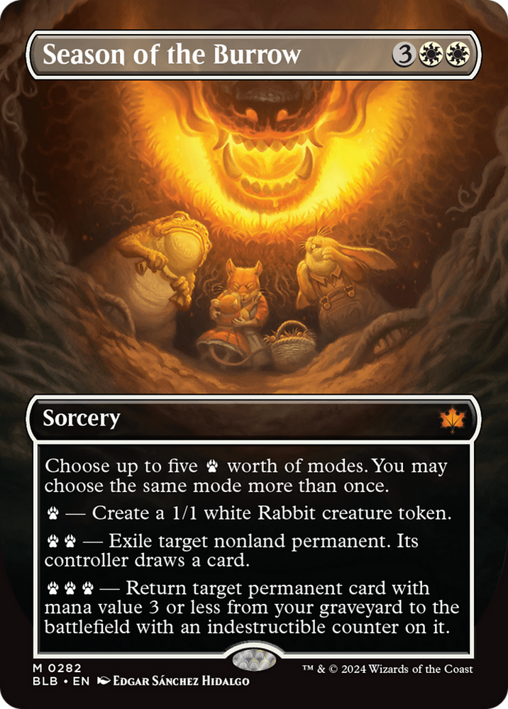 Season of the Burrow (Borderless) [Bloomburrow] 