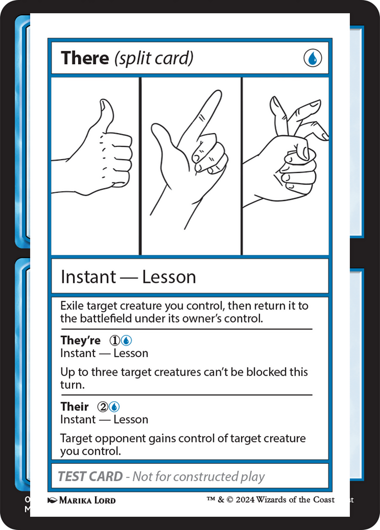 There (Split Card) [Mystery Booster 2 Playtest Cards] 