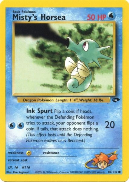 Misty's Horsea (87/132) [Gym Challenge Unlimited] 