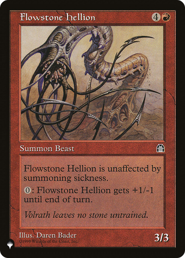 Flowstone Hellion [The List Reprints] 