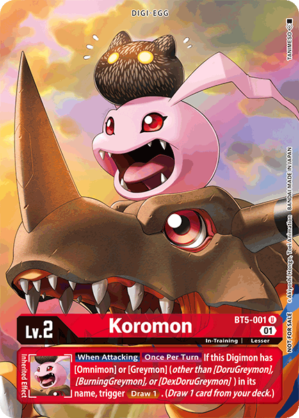 Koromon [BT5-001] (Premier Event) [Battle of Omni Promos]