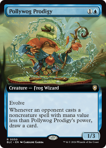 Pollywog Prodigy (Extended Art) [Bloomburrow Commander] 