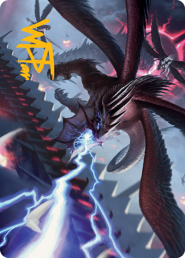 Defiant Thundermaw Art Card (Gold-Stamped Signature) [March of the Machine Art Series] 