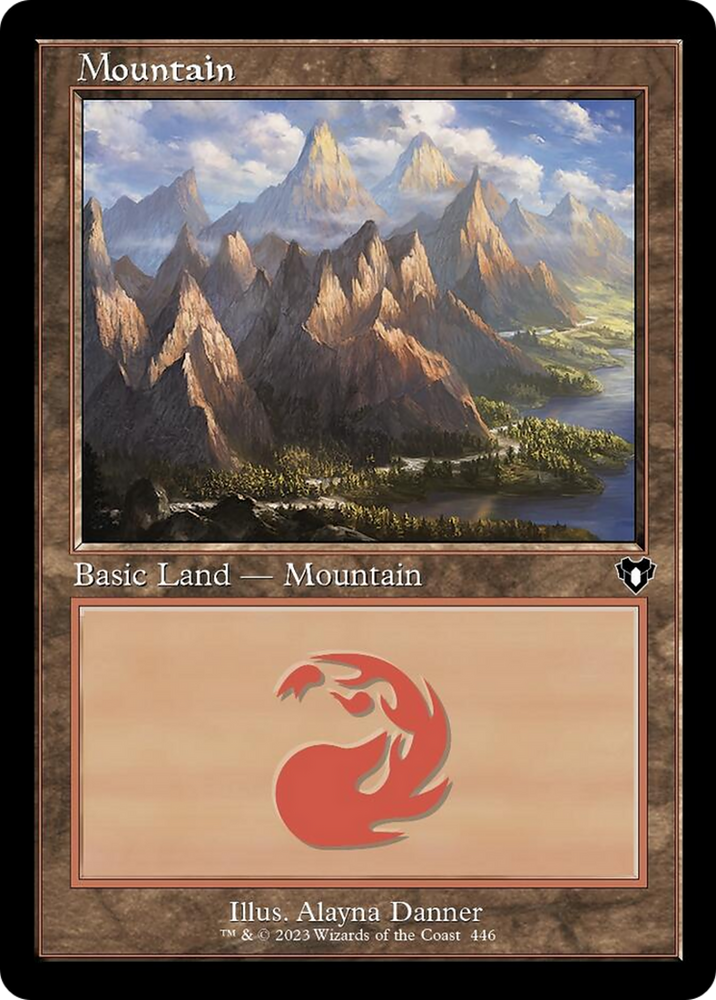 Mountain (446) (Retro) [Commander Masters] 