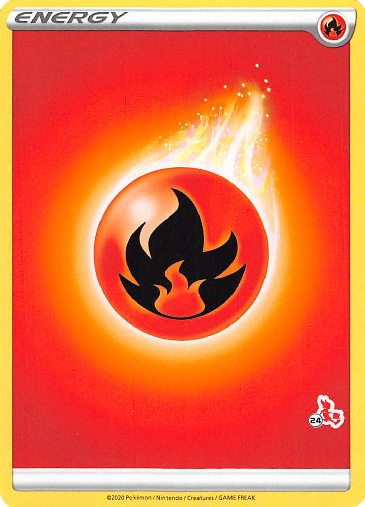 Fire Energy (Cinderace Stamp #24) [Battle Academy 2022] 