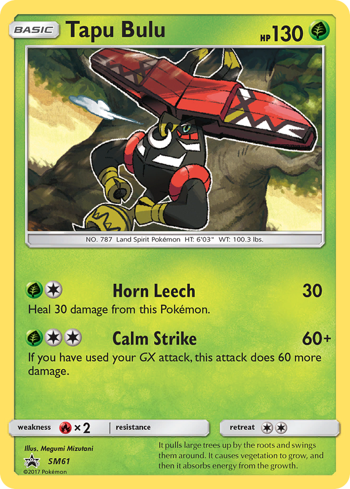 Tapu Bulu (SM61) [Sun &amp; Moon: Black Star Promos] 