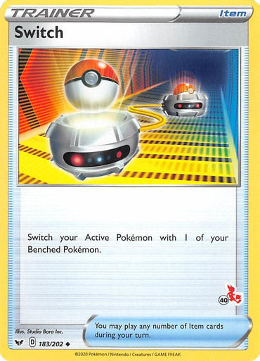 Switch (183/202) (Cinderace Stamp #40) [Battle Academy 2022] 