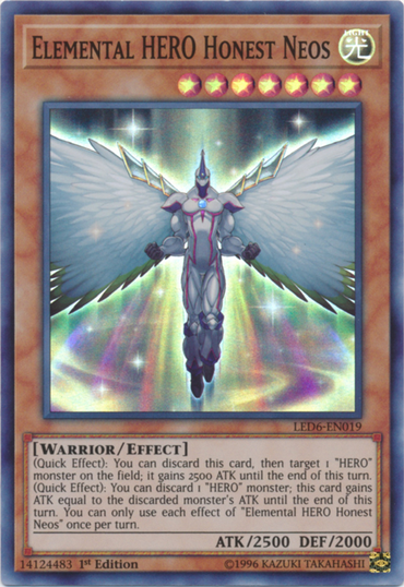 Elemental Hero Honest Neos [LED6-EN019] Super Rare 