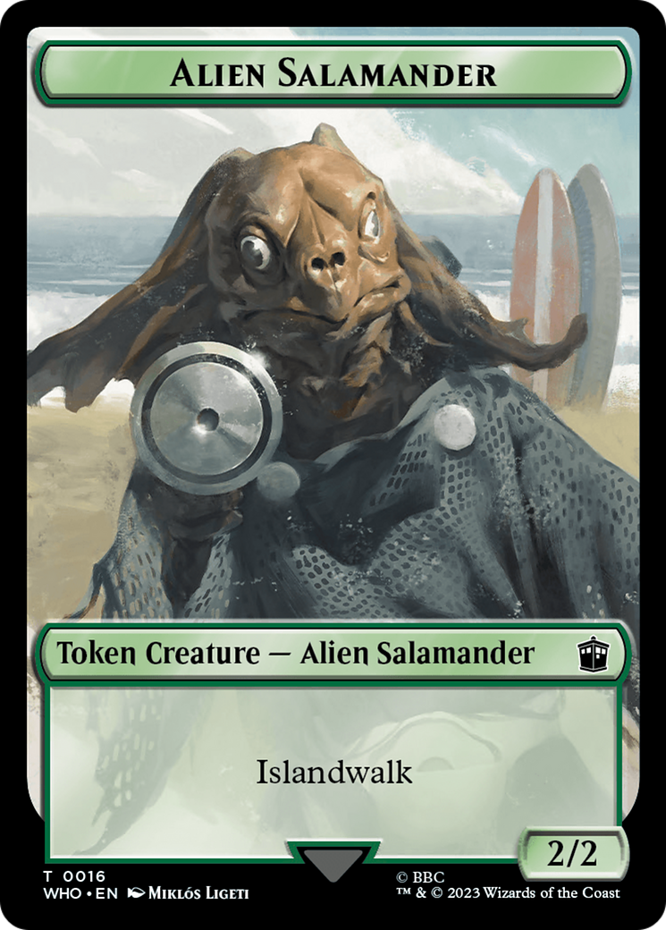 Alien Salamander // Mutant Double-Sided Token [Doctor Who Tokens] 