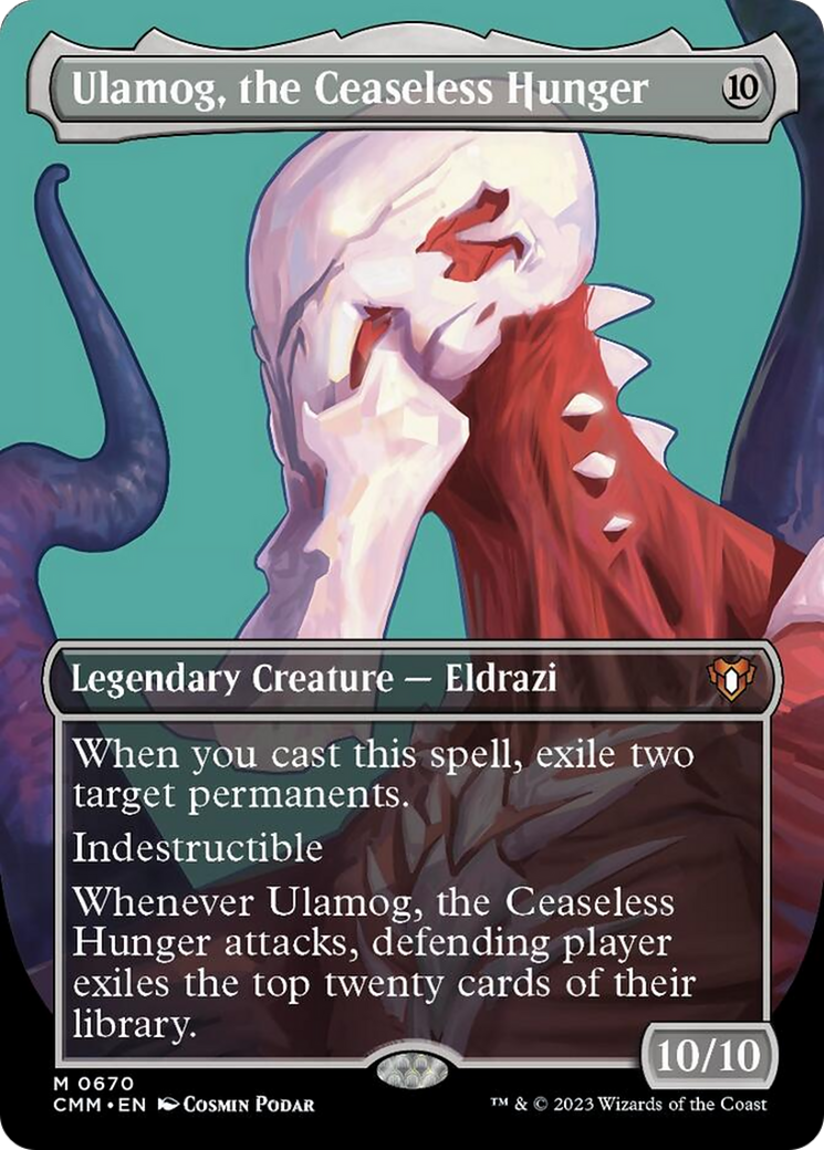 Ulamog, the Ceaseless Hunger (Borderless Profile) [Commander Masters] 