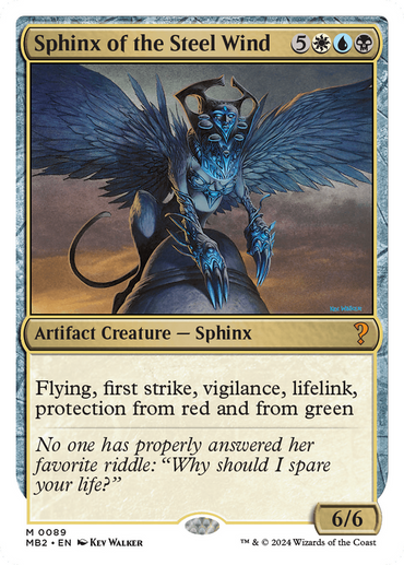 Sphinx of the Steel Wind (White Border) [Mystery Booster 2]