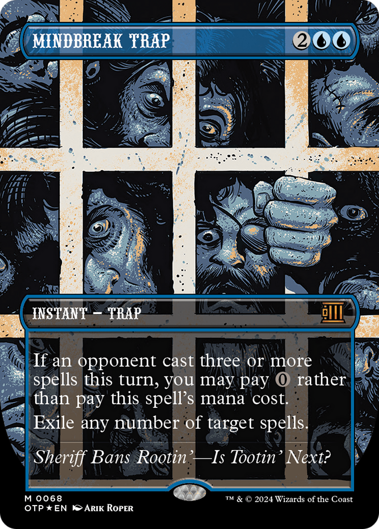 Mindbreak Trap (Textured Foil) [Outlaws of Thunder Junction: Breaking News] 