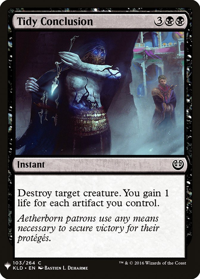 Tidy Conclusion [Mystery Booster] 