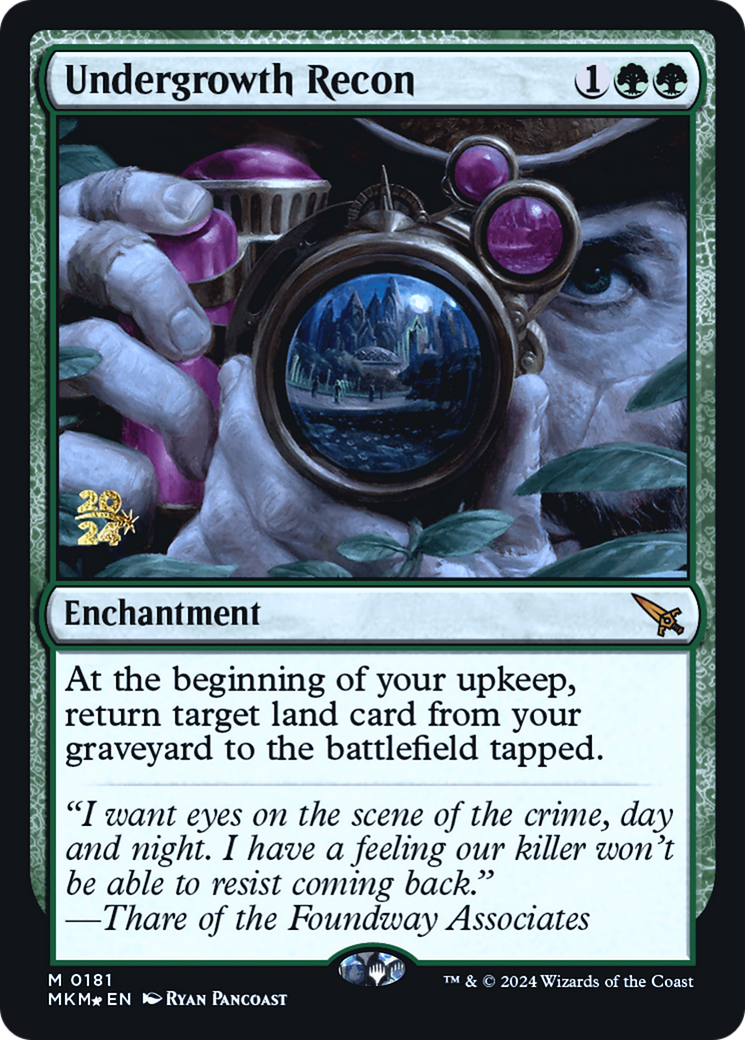 Undergrowth Recon [Murders at Karlov Manor Prerelease Promos] 