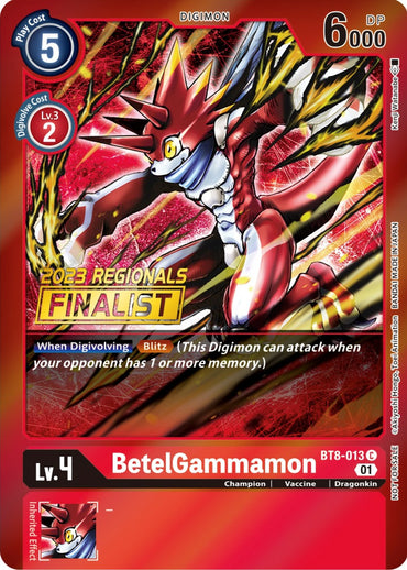 BetelGammamon [BT8-013] (2023 Regionals Finalist) [New Awakening Promos] 