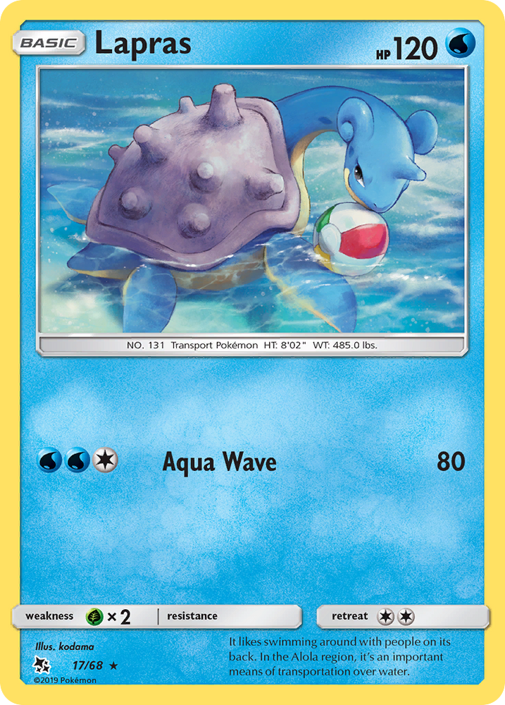Lapras (17/68) [Sun &amp; Moon: Hidden Fates] 