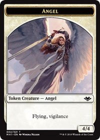 Angel (002) // Zombie (007) Double-Sided Token [Modern Horizons Tokens] 