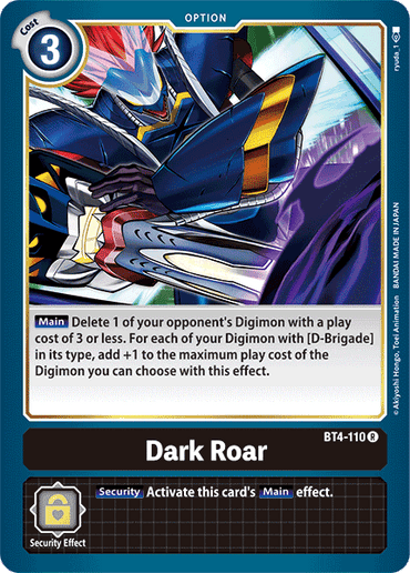 Dark Roar [BT4-110] [Great Legend] 