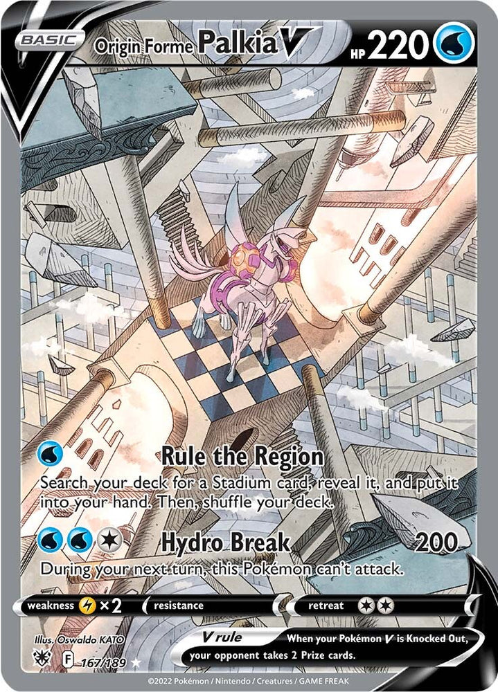 Origin Forme Palkia V (167/189) [Sword &amp; Shield: Astral Radiance] 