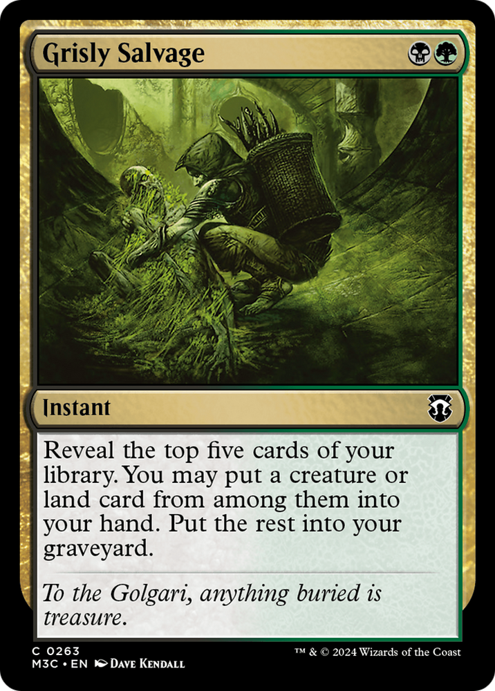 Grisly Salvage (Ripple Foil) [Modern Horizons 3 Commander] 