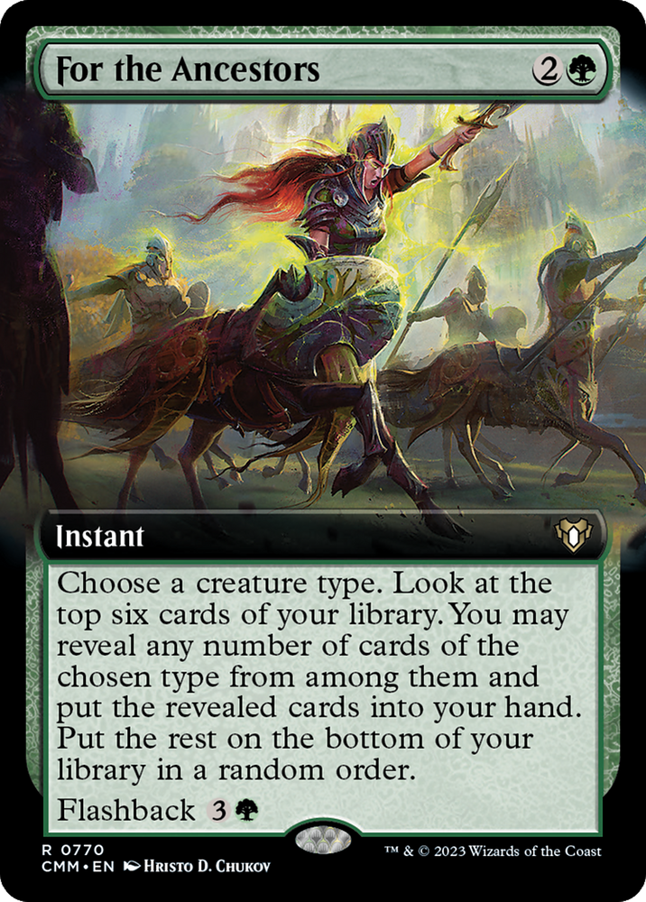 For the Ancestors (Extended Art) [Commander Masters] 